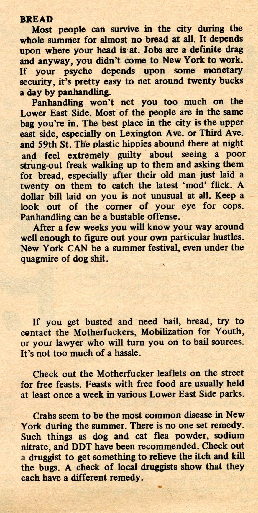 Jon Grell 1969 NYC Guide